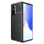 Kny Huawei Nova 9 Kilif Karbon Desenli Lux Negro Silikon Siyah