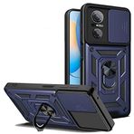 KNY Huawei Nova 9 SE Kılıf Ultra Korumalı Yüzüklü Manyetik Sürgülü Vega Kapak Lacivert