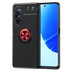 Kny Huawei Nova 9 Se Kilif Yuzuklu Manyetik Ravel Silikon Siyah - Kirmizi