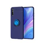 KNY Huawei P Smart S Kılıf Yüzüklü Manyetik Ravel Silikon Lacivert