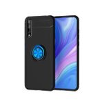 KNY Huawei P Smart S Kılıf Yüzüklü Manyetik Ravel Silikon Mavi