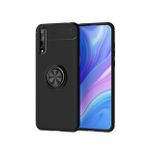 KNY Huawei P Smart S Kılıf Yüzüklü Manyetik Ravel Silikon Siyah