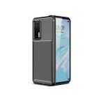 KNY Huawei P40 Kılıf Karbon Desenli Lux Negro Silikon Siyah