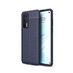 KNY Huawei P40 Kılıf Niss Desenli Lux Niss Silikon Lacivert
