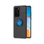 KNY Huawei P40 Kılıf Yüzüklü Manyetik Ravel Silikon Mavi