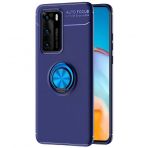 Kny Huawei P40 Kilif Yuzuklu Manyetik Ravel Silikon Rose Gold