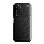 KNY Huawei P40 Lite 5G Kılıf Karbon Desenli Lux Negro Silikon Siyah