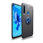 KNY Huawei P40 Lite E Kılıf Yüzüklü Manyetik Ravel Silikon Mavi