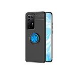 Kny Huawei P40 Pro Kılıf Yüzüklü Manyetik Ravel Silikon Mavi