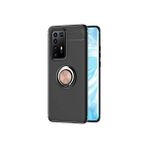 Kny Huawei P40 Pro Kilif Yuzuklu Manyetik Ravel Silikon Rose Gold