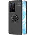 Kny Huawei P40 Pro Kılıf Yüzüklü Manyetik Ravel Silikon Sİyah