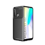 KNY Huawei Y6P Kılıf Karbon Desenli Lux Negro Silikon Siyah