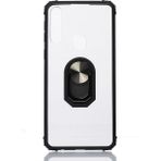 Kny Huawei Y6S Kılıf Silikon Kenarlı Yüzüklü Manyetik Mola Kapak - Siyah - Y6S 2019