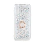KNY Huawei Y8P Kılıf Sıvılı Kalplı Yüzüklü Manyetik Milce Kapak Gri
