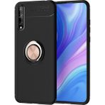 Kny Huawei Y8p Kilif Yuzuklu Manyetik Ravel Silikon Rose Gold
