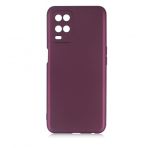 KNY OPPO A54 Kılıf Ultra İnce Mat Silikon Bordo