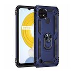 KNY Realme C21 Kılıf Yüzüklü Manyetik Ultra Korumalı Vega Kapak Lacivert