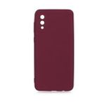 KNY Samsung Galaxy A02 Kılıf Kamera Korumalı İçi Süet Mara Lansman Silikon Bordo