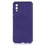 KNY Samsung Galaxy A02 Kılıf Ultra İnce Mat Silikon Lacivert