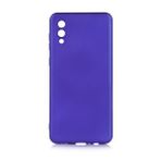 KNY Samsung Galaxy A02 Kılıf Ultra İnce Mat Silikon Mavi