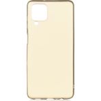 Kny Samsung Galaxy A12 Kilif Ultra Ince Mat Silikon Gold