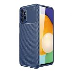 Kny Samsung Galaxy A13 4G Kilif Karbon Desenli Lux Negro Silikon Lacivert
