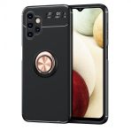 Kny Samsung Galaxy A13 4G Kilif Yuzuklu Manyetik Ravel Silikon Rose Gold