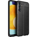 Kny Samsung Galaxy A13 5g Kılıf Deri Desenli Lux Niss Silikon - Siyah