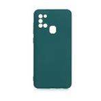 KNY Samsung Galaxy A21S Kılıf Kamera Korumalı İçi Süet Mara Lansman Silikon Yeşil