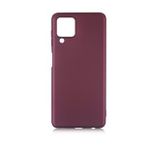 KNY Samsung Galaxy A22 4G Kılıf Ultra İnce Mat Silikon Bordo