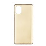 Kny Samsung Galaxy A31 Kilif Ultra Ince Mat Silikon Gold