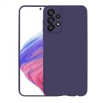 KNY Samsung Galaxy A33 5G Kılıf Ultra İnce Mat Silikon Lacivert