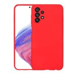 KNY Samsung Galaxy A53 5G Kılıf Kamera Korumalı İçi Süet Mara Lansman Silikon Kırmızı