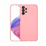 KNY Samsung Galaxy A53 5G Kılıf Kamera Korumalı İçi Süet Mara Lansman Silikon Pembe