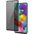 Kny Samsung Galaxy A71 Için Yanlardan Görünmeyen 5d Privacy Cam Ekran Koruyucu Siyah