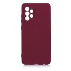 KNY Samsung Galaxy A72 Kılıf Kamera Korumalı İçi Süet Mara Lansman Silikon Bordo