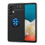 KNY Samsung Galaxy A73 Kılıf Yüzüklü Manyetik Ravel Silikon Kırmızı
