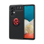 KNY Samsung Galaxy A73 Kılıf Yüzüklü Manyetik Ravel Silikon Siyah