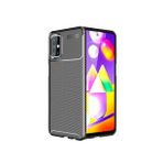 KNY Samsung Galaxy M51 Kılıf Karbon Desenli Lux Negro Silikon Siyah
