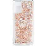 Kny Samsung Galaxy Note 20 Kilif Sivili Kalpli Yuzuklu Manyetik Milce Kapak Gold