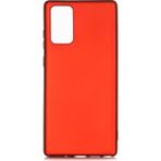 KNY Samsung Galaxy Note 20 Kılıf Ultra Ince Mat Silikon - Kırmızı