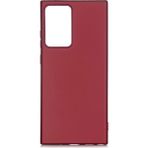KNY Samsung Galaxy Note 20 Ultra Kılıf Ultra Ince Mat Silikon - Bordo