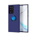 Kny Samsung Galaxy Note 20 Ultra Kılıf Yüzüklü Manyetik Ravel Silikon Lacivert