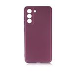KNY Samsung Galaxy S21 FE Kılıf Ultra İnce Mat Silikon Bordo