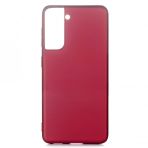 KNY Samsung Galaxy S21 Kılıf Ultra İnce Mat Silikon Bordo