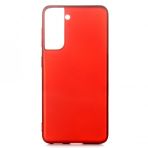 KNY Samsung Galaxy S21 Kılıf Ultra İnce Mat Silikon Kırmızı