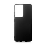 Kny Samsung Galaxy S21 Ultra Kılıf Ultra Ince Mat Silikon - Siyah