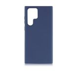 KNY Samsung Galaxy S22 Ultra Kılıf Ultra İnce Mat Silikon Lacivert