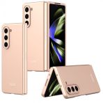 Kny Samsung Galaxy Z Fold 5 Kilif Ultra Korumali Sert Kipta Kapak Rose Gold