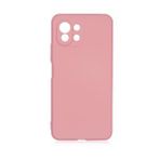 KNY Xiaomi Mi 11 Lite Kılıf Kamera Korumalı İçi Süet Mara Lansman Silikon Pembe